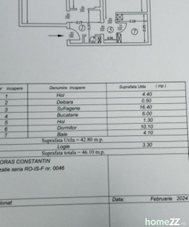 Apartament 2 camere, Canta