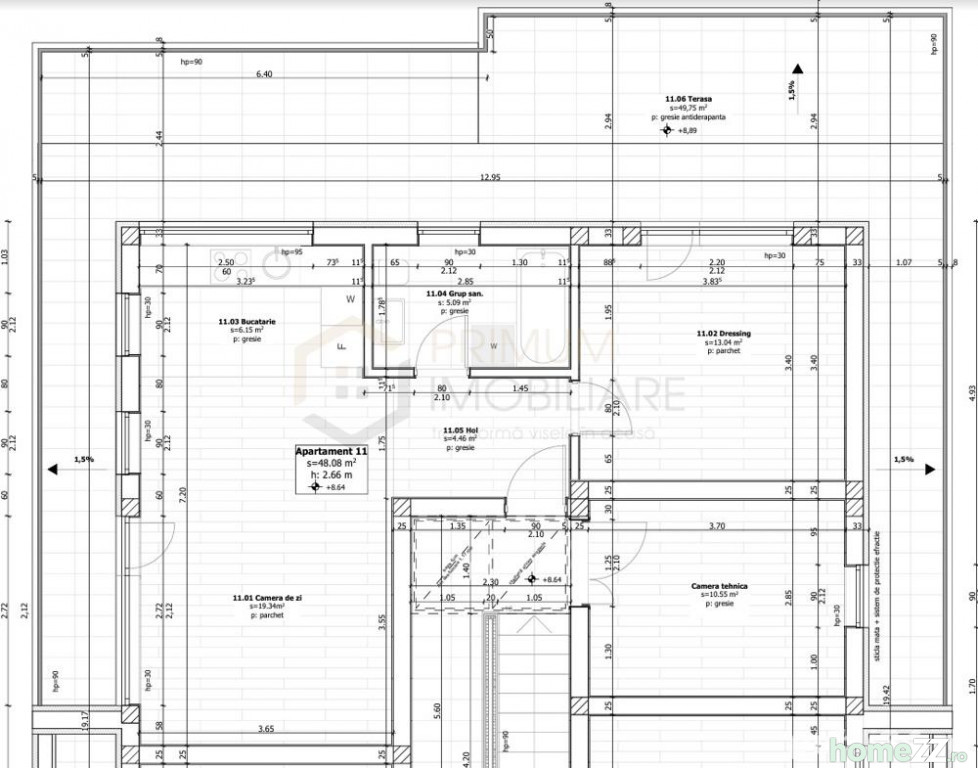 Apartament 2 camere, Central