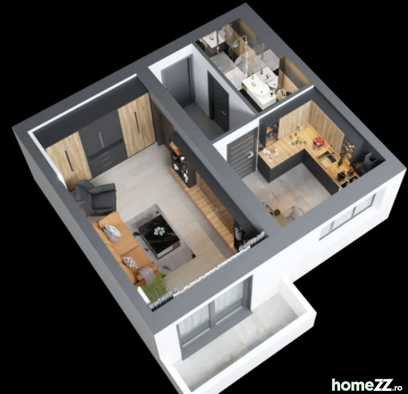 Preț Promo, Poitiers Towers, Ap. 1 Cameră/ 37.925