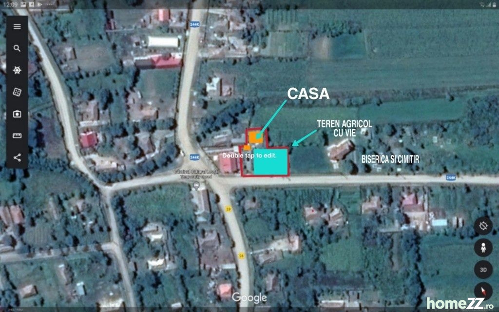 Casa la tara + 24000 m2 terenuri, sat Leosti, Husi, Vaslui in Leosti