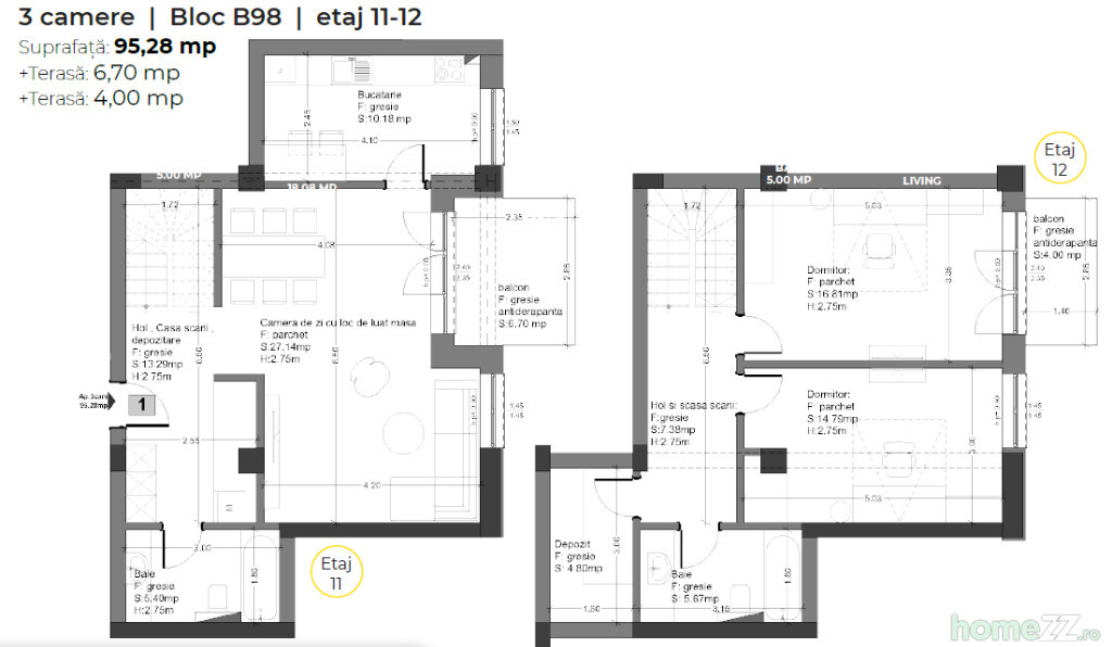 Apartament 3 camere, Avantgarden, comision 0%