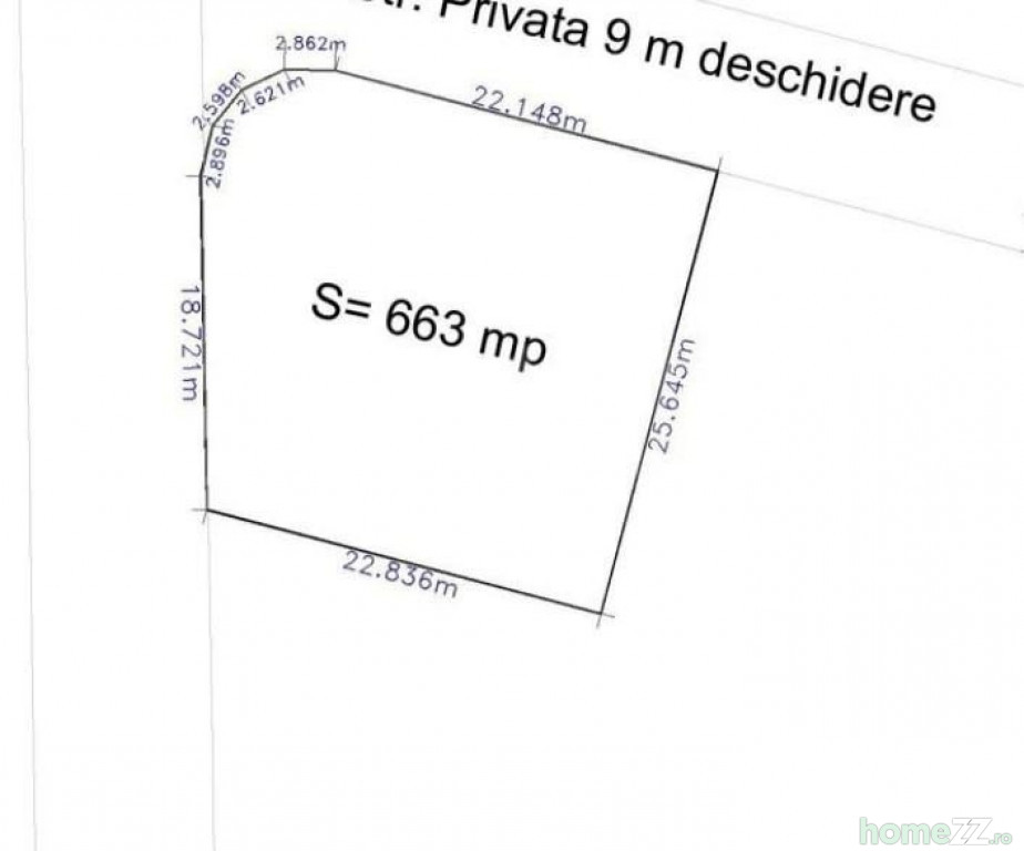 Teren, 663 m²