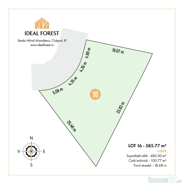 Teren, 585 m²