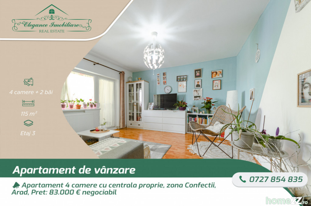 Apartament 4 camere, Confectii