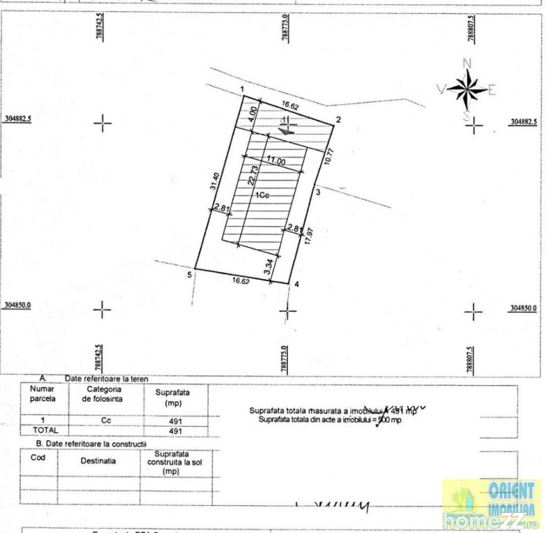 Teren, 500 m²