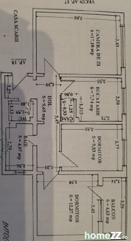 Apartament 3 camere, Tomis Nord