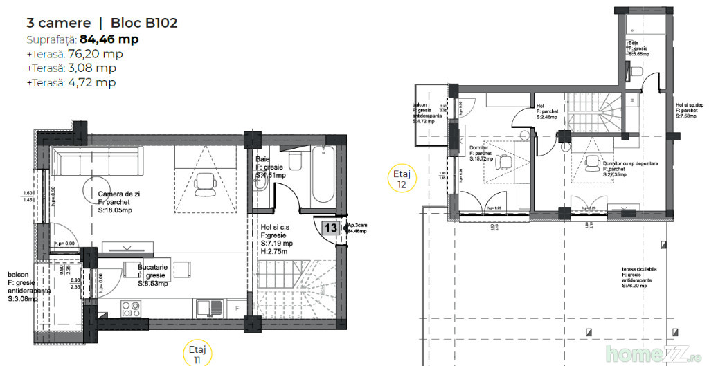 Apartament 3 camere, Avantgarden, comision 0%