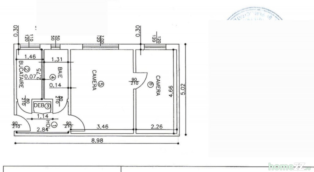 Apartament 2 camere, Central