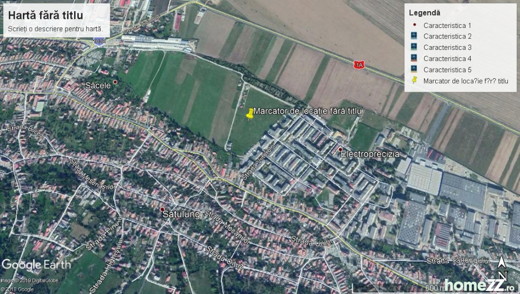 Teren intravilan 461mp sacele (electroprecizia)