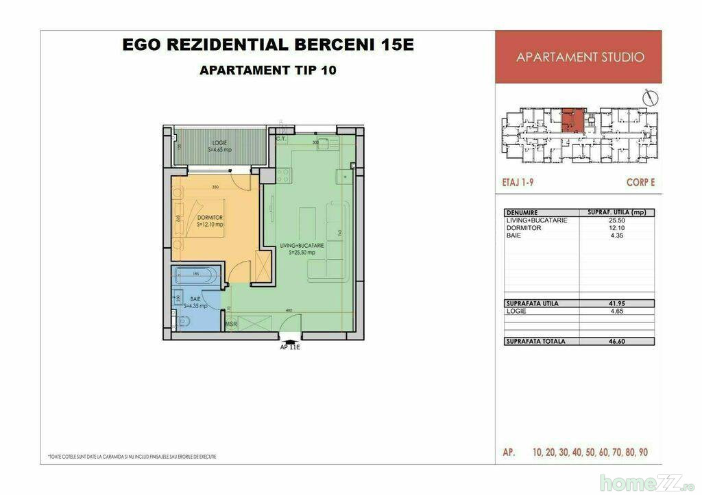 Apartament 2 camere, Berceni