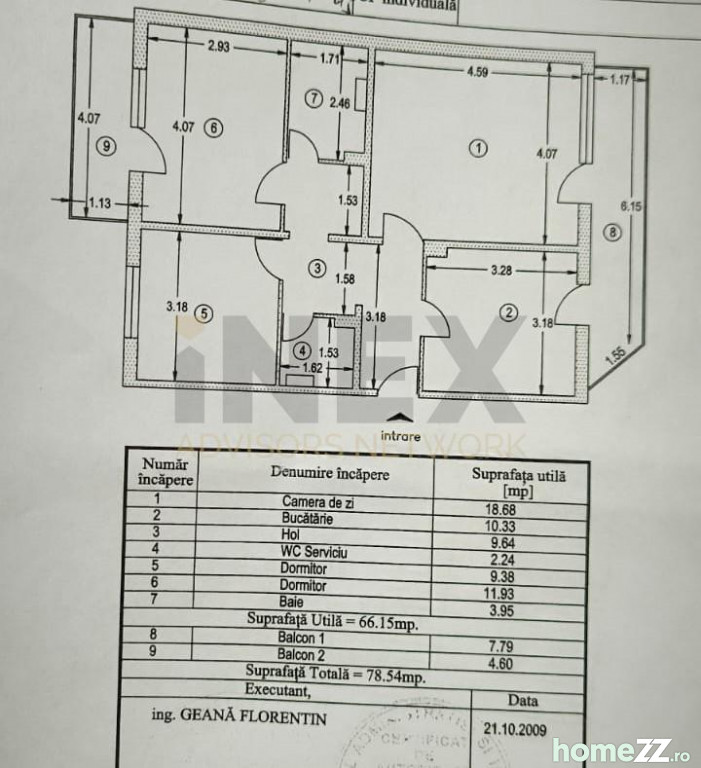 Apartament 3 camere, Gavana 3