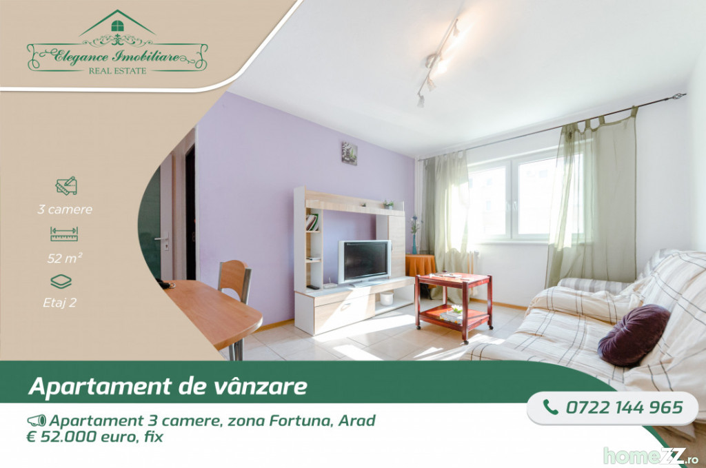 Apartament 3 camere, Fortuna