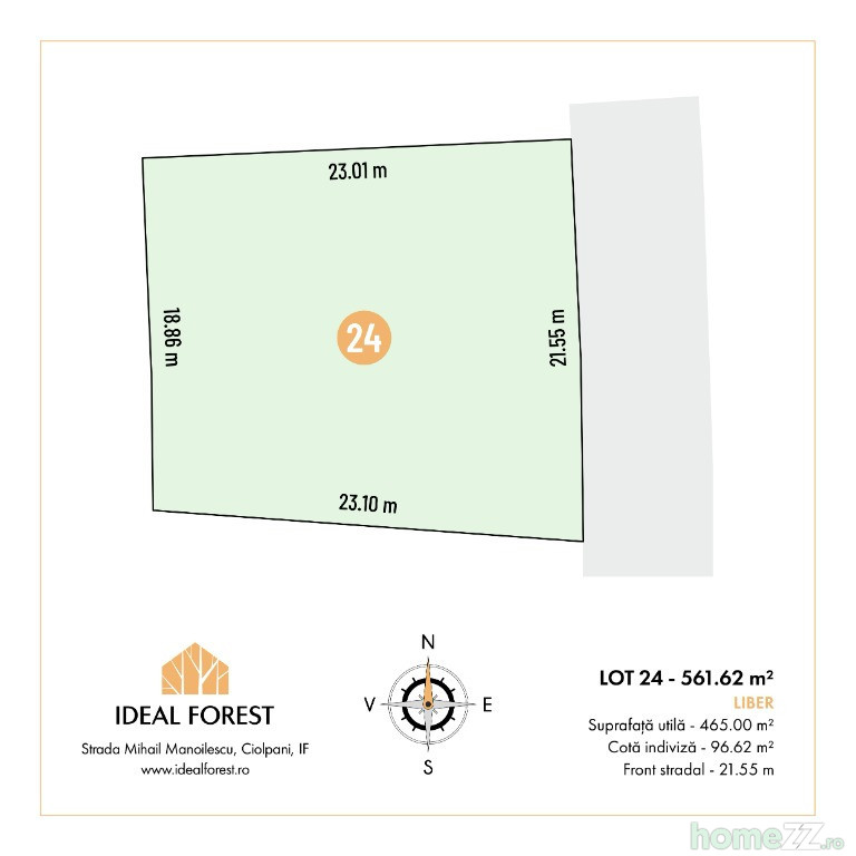 Teren, 561 m²