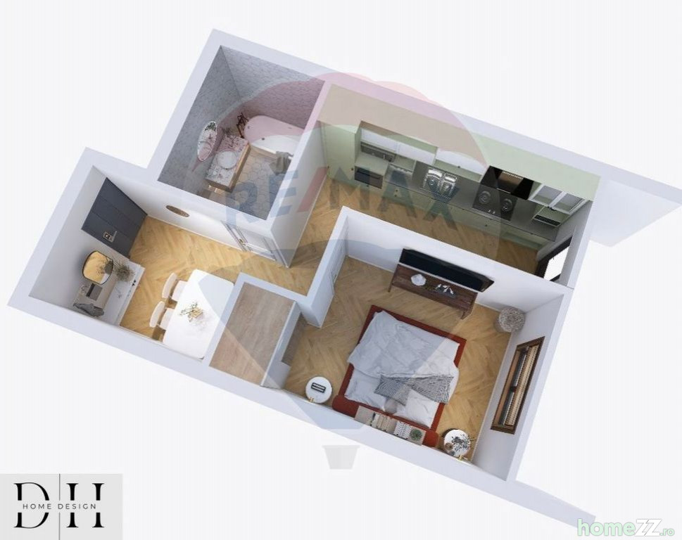 Apartament 1 cameră, Oncea