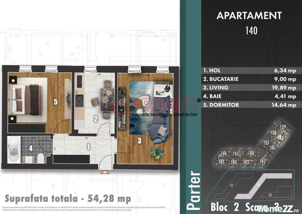 Apartament 2 camere, Metalurgiei