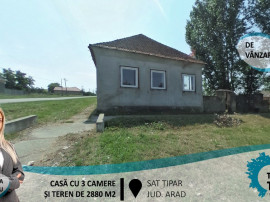 Casă cu 3 camere și teren de 2880 m2, în Țipar(ID: 27293)