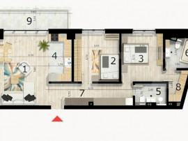 Apartament 3 camere, 80 mp, balcon, cartier Craiovei