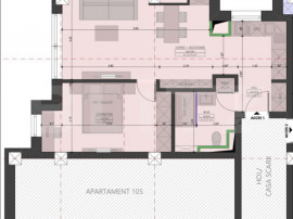 Apartament Ultracentral cu 2 Camere, 47.10mp Utili