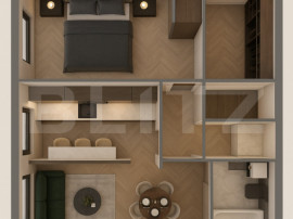 Apartamente moderne cu 2 camere, balcon si dressing - bloc n