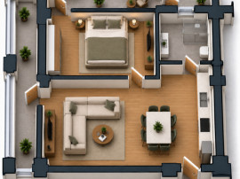 Apartament 2 camere, 54 mp utili Preajba - 0% comision la cu