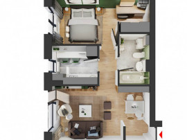 Apartament 50mp nemobilat parter Complex Hils Pallady Metrou