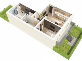 Vanzare Apartament 3 camere 62mp balcon gradina D-na Stanca
