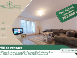 Vila cu 6 camere, zona Via Carmina Vladimirescu, Arad