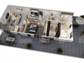 Penthouse 102 mp, 88.75 mp terase, zona Torontalului