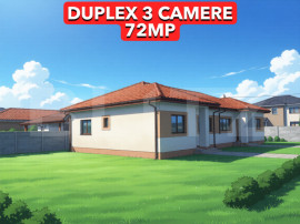 Duplex parter 3 camere 72 mp, terasă 15mp curte 310 mp, Mos