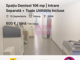 Spațiu Demisol 106 mp | Intrare Separată + Toate Utilit...