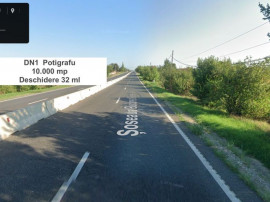 Teren la DN1 Potigrafu, PUZ, bretele de acces la teren di...