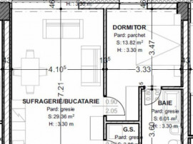 Apartament de vanzare, cu 2 camere, 62 mp, terasă 10 mp, zo