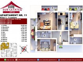 3 camere la mansarda 77 mp utili+terase si cu credite bancare