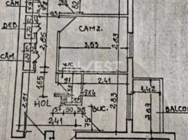 3 camere de vanzare, zona Pacurari - Toma Cozma, Iasi