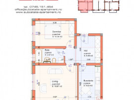 Apartament 2 camere decomandate in SUBCETATE