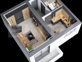 Apartament premium cu sistem smart home, 1 camera, 38.5 mp i