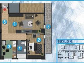 Comision 0%!, 2 camere, semidec., finisat, suprafata util...