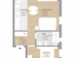 Apartament de 2 camere, finisat, 51 mp, tva inclus zona Tine