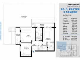 3 Camere cu Gradina -Incalzire Pardoseala