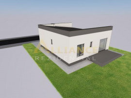 Casa individuala- 4 camere- 2 bai- beci- placa de beton