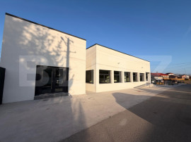 Spațiu 245 mp cu 10 parcări, curte logistică și rampă m