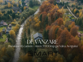 Pensiune 16 camere, teren 7000mp, Valea Avrigului