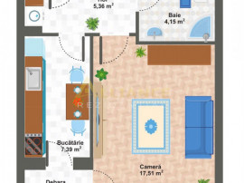 OCAZIE UNICA -> Garsoniera spatioasa / Zona Berceni - Aparat