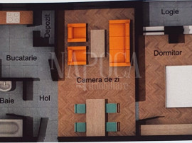 Apartament semidecomandat cu 2 camere, in Floresti!