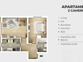 Apartament 2 Camere - 7 Minute Metrou Berceni - Incalzire Pardoseala