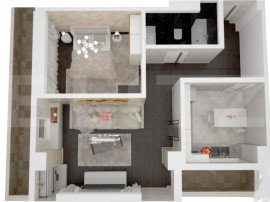 Apartament 2 camere, 47.55mp, zona Frumoasa