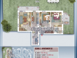 Ideal familie Apartament 3 Camere cu gradina si Parcare Bonu