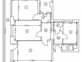 3cam.dec-1baie-disponibil imediat/Bvd Brancoveanu 130-132...