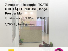 Birouri 116 mp | L&acirc;ngă Prosper Mall | Utilități Incluse