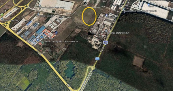 Teren Stefanestii de Jos soseaua de centura a Bucurestiului